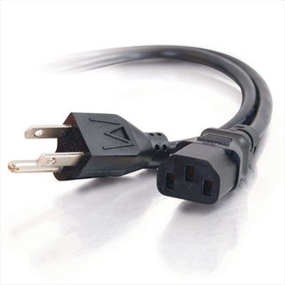 C2G 4ft Universal 16 AWG Power Cord (IEC320C13 -> NEMA 5-15P) Black 47.2" (1.2 m)1