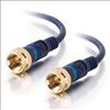 C2G Velocity Mini-Coax coaxial cable 36" (0.914 m) F-type Blue1