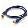 C2G Velocity Mini-Coax coaxial cable 36" (0.914 m) F-type Blue2