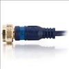 C2G Velocity Mini-Coax coaxial cable 36" (0.914 m) F-type Blue4