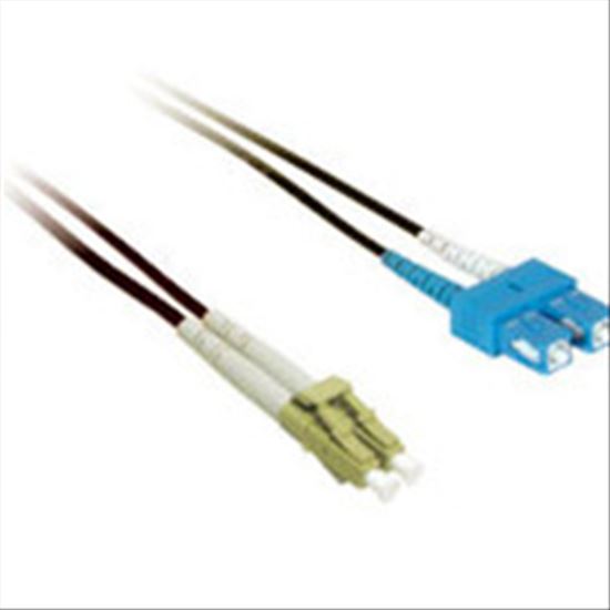 C2G 2m LC/SC Duplex 9/125 Single-Mode Fiber Patch Cable - Black fiber optic cable 78.7" (2 m)1