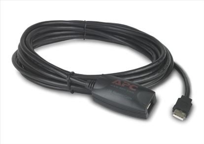 APC NetBotz USB Latching Repeater Cable, Plenum, 5m USB cable 196.9" (5 m) USB A Black1