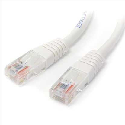 StarTech.com 25 ft White Molded Category 5e (350 MHz) UTP Patch Cable networking cable 299.2" (7.6 m)1