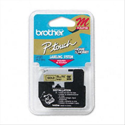 Brother M821 printer label Gold1