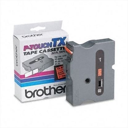 Brother TXB511 printer label Black, Orange TX1