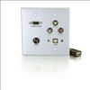 C2G 40545 outlet box Silver2