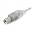 StarTech.com 10 ft. Transparent A-B M/M USB cable 120.1" (3.05 m)2