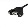 StarTech.com 30 cm Inbouwpaneel USB Kabel - USB A naar Moederbord Aansluitkabel F/F USB cable 11.8" (0.3 m) Black2