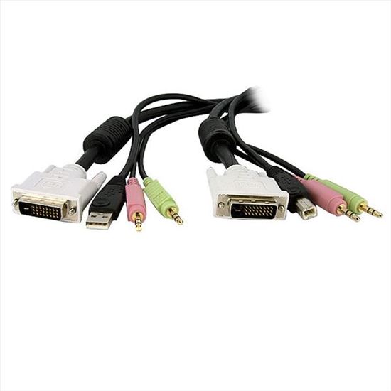 StarTech.com DVID4N1USB10 KVM cable Black 118.1" (3 m)1
