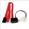 StarTech.com SLSATAF36 SATA cable 36" (0.914 m) SATA 13-pin SATA 7-pin + Molex (4-pin) Red1