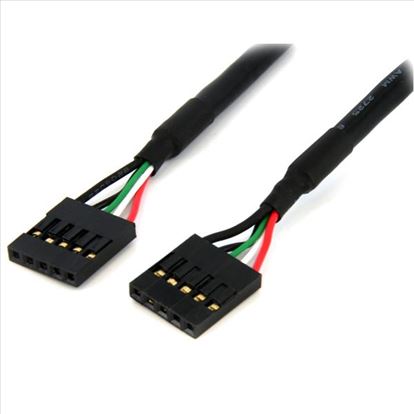 StarTech.com Cable Interno de 18 pulgadas al USB IDC de 5 pines del Cabezal de la Placa Base – H/H USB cable 180" (4.57 m) Black1