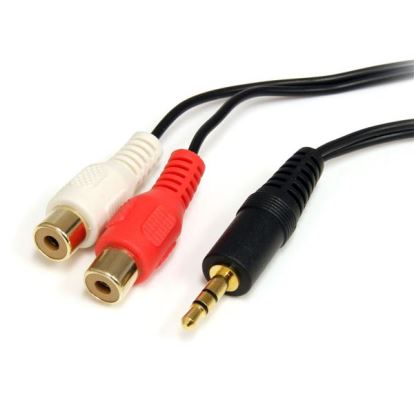 StarTech.com 6ft 3.5mm - 2x RCA audio cable 70.9" (1.8 m) 2 x RCA Black1