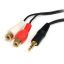 StarTech.com 6ft 3.5mm - 2x RCA audio cable 70.9" (1.8 m) 2 x RCA Black1