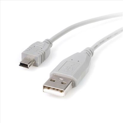 StarTech.com USB2HABM6 USB cable 70.9" (1.8 m) USB 2.0 USB A Mini-USB B Gray1