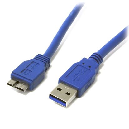 StarTech.com USB3SAUB3 USB cable 35.4" (0.9 m) USB A Micro-USB B Blue1