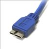 StarTech.com USB3SAUB3 USB cable 35.4" (0.9 m) USB A Micro-USB B Blue3