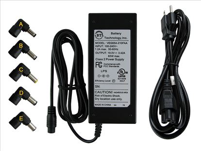 BTI AC-U65W-5X power adapter/inverter 65 W Black1
