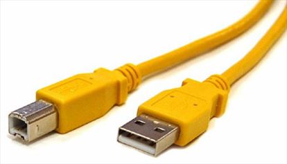Bytecc USB 2.0 AB USB cable 7.2" (0.183 m) USB A USB B Yellow1