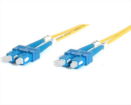 StarTech.com 2m Singlemode Duplex Fiber Cable SC-SC fiber optic cable 78.7" (2 m) Yellow1