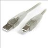 StarTech.com 15 ft. Transparent USB 2.0 Cable A-B M/M USB cable 179.9" (4.57 m)1