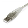 StarTech.com 15 ft. Transparent USB 2.0 Cable A-B M/M USB cable 179.9" (4.57 m)2