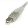 StarTech.com 15 ft. Transparent USB 2.0 Cable A-B M/M USB cable 179.9" (4.57 m)3