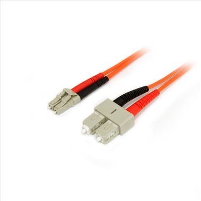 StarTech.com 50FIBLCSC1 fiber optic cable 39.4" (1 m) LC SC OM2 Orange1