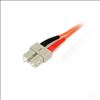 StarTech.com 50FIBLCSC1 fiber optic cable 39.4" (1 m) LC SC OM2 Orange3