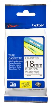 Brother TZe241 label-making tape Black on white TZe1