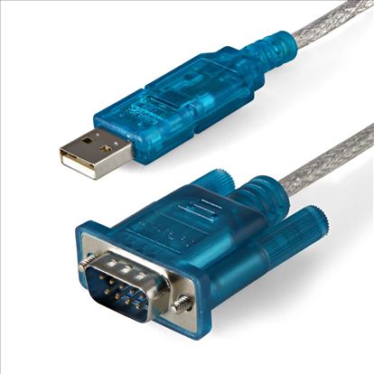 StarTech.com ICUSB232SM3 cable gender changer DB-9 USB 2.0 A Blue, Transparent1