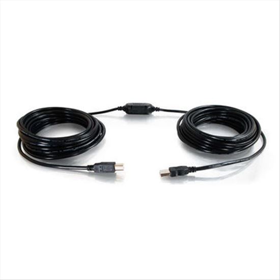 C2G 38998 USB cable 472.4" (12 m) USB 2.0 USB A USB B Black1