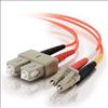 C2G 11115 fiber optic cable 78.7" (2 m) LC SC OFC Orange1