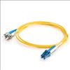 C2G 110201 fiber optic cable 118.1" (3 m) LC ST/BFOC Yellow2