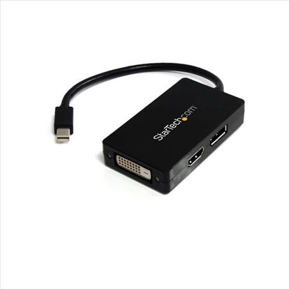 StarTech.com MDP2DPDVHD video cable adapter 5.91" (0.15 m) Mini DisplayPort DisplayPort + DVI-D + HDMI Black1