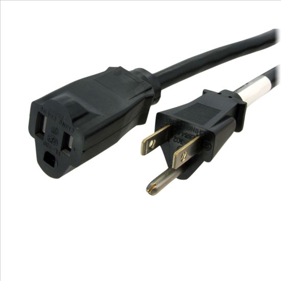 StarTech.com PAC10120 power cable Black 240.2" (6.1 m) NEMA 5-15P NEMA 5-15R1