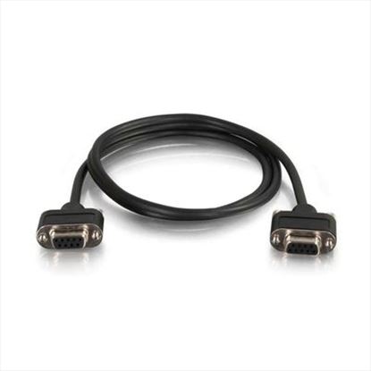 C2G 52152 serial cable Black 300" (7.62 m) DB9 F1
