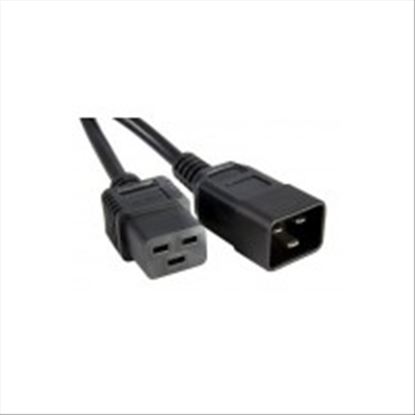 Unirise PWCD-C19C20-20A-01F-BLK power cable Black 11.8" (0.3 m) C19 coupler C20 coupler1