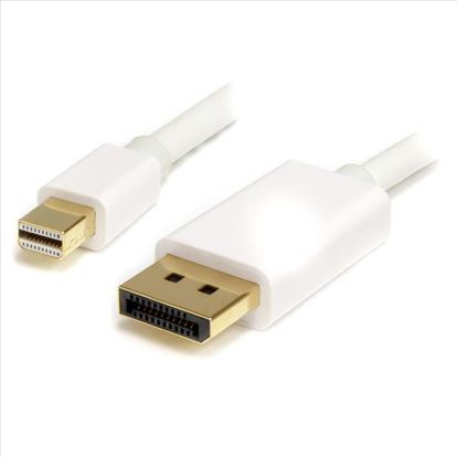 StarTech.com MDP2DPMM2MW DisplayPort cable 78.7" (2 m) mini DisplayPort White1