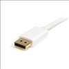 StarTech.com MDP2DPMM2MW DisplayPort cable 78.7" (2 m) mini DisplayPort White3