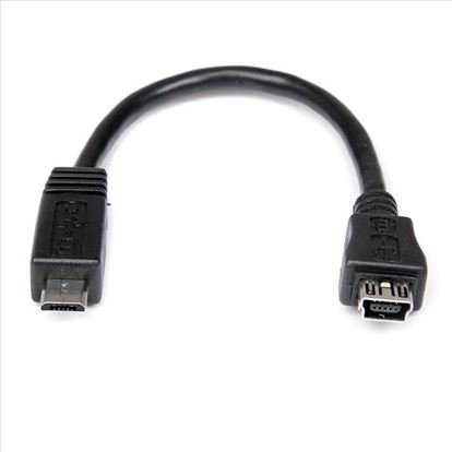 StarTech.com UUSBMUSBMF6 USB cable 5.91" (0.15 m) Mini-USB B Micro-USB A Black1