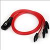 StarTech.com SAS8087S4R50 Serial Attached SCSI (SAS) cable 19.7" (0.5 m) Black, Red1