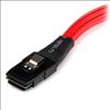 StarTech.com SAS8087S4R50 Serial Attached SCSI (SAS) cable 19.7" (0.5 m) Black, Red2