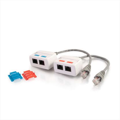 C2G 37049 cable gender changer RJ-45 Male RJ-45 female Blue, Red, White1