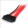 StarTech.com SLSATAADAP6 SATA cable 6" (0.152 m) Slimline SATA 13 pin SATA 7+15 pin Red3