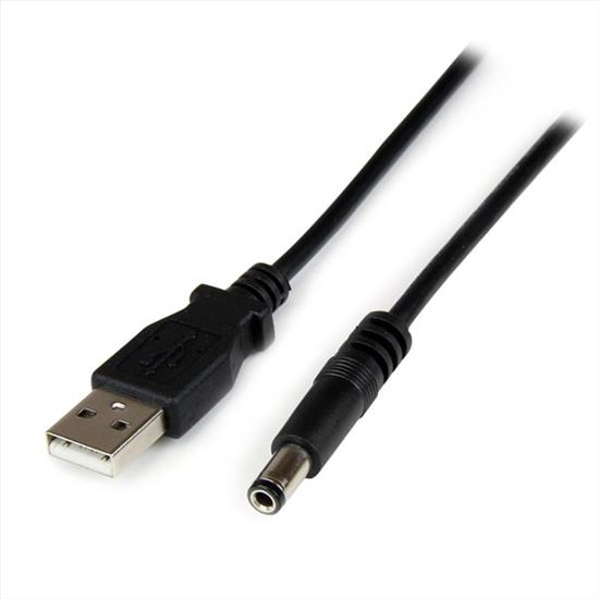 StarTech.com USB2TYPEN1M power cable Black 39.4" (1 m) USB A Barrel type N1