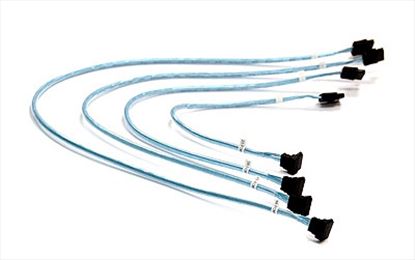 Supermicro 4 x Round SATA cable 21.7" (0.55 m) Black, Blue, White1