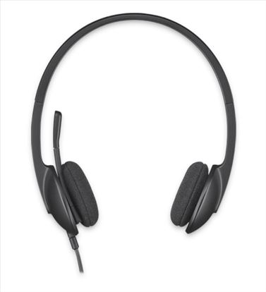 Logitech H340 USB Computer Headset Wired Head-band Office/Call center Black1
