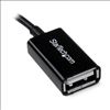 StarTech.com UUSBOTG USB cable 5" (0.127 m) USB 2.0 Micro-USB B USB A Black2