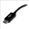 StarTech.com UUSBOTG USB cable 5" (0.127 m) USB 2.0 Micro-USB B USB A Black3