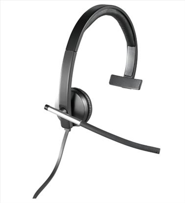 Logitech USB Headset Mono H650e Wired Head-band Office/Call center Black1